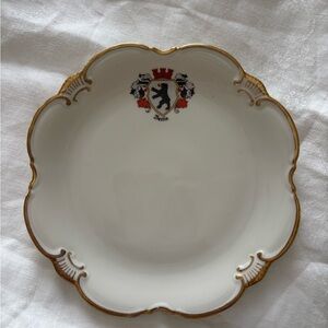 Bavarian Gold-Trimmed Porcelain Trinket Dish - Berlin Crest
